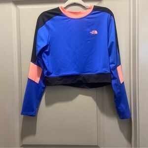 The North Face Vibrant Blue and Coral Top